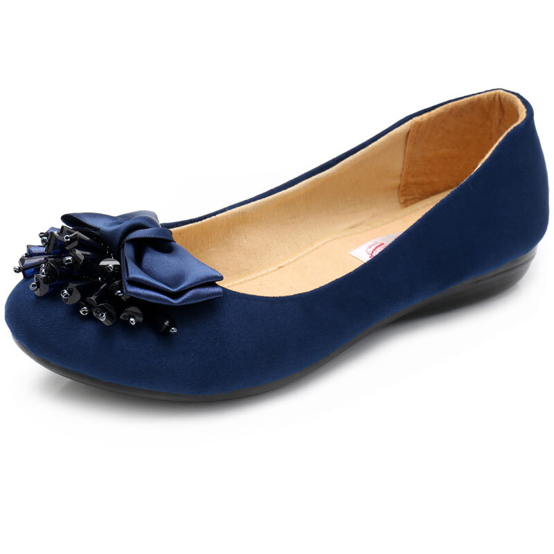 述雅老北京布鞋女2020春季新款时尚平底软底黑色上班工作鞋浅口一脚蹬