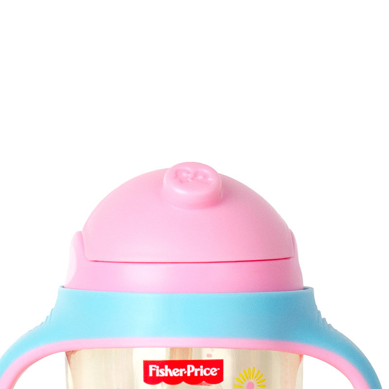 费雪牌(FISHER-PRICE)PPSU学饮杯水杯 FP-8052粉色 240ML 适用年龄:6个月以上