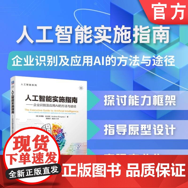 正版 人工智能实施指南——企业识别及应用AI的方法与途径 人工智能能力框架 人工智能 人工智能平台 人工智能应用 业