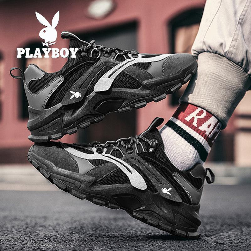 潮流鞋子男士潮鞋休闲运动男鞋子男新款视频介绍_花花公子男鞋透气潮