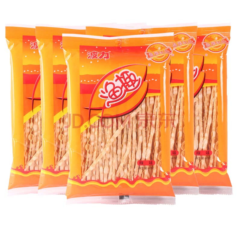 波力渔趣辣味40gx5袋组合装渔趣海苔海鲜制品儿童休闲零食视频