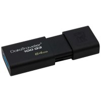 金士顿(Kingston)DT100G3 64GB U盘(黑色)