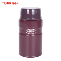 膳魔师(Thermos)高真空不锈钢焖烧罐焖粥便携保温饭盒附勺时尚经典食物罐TCLE-720S 720ML家用/办公通用