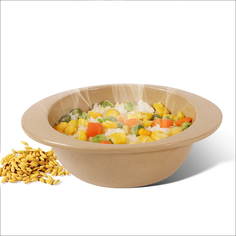 玉米(corn) 双耳碗 小号1个 稻壳环保儿童碗辅食饭碗 家用餐具宝宝汤碗面碗 儿童碗