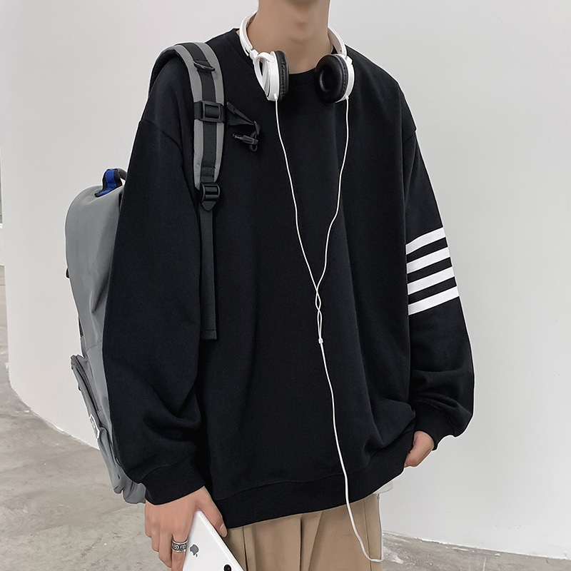 newlakeoversize卫衣男潮日系风格穿搭复古港风chic上衣秋季高街盐系