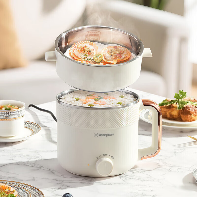 西屋(WESTINGHOUSE) 多功能电煮锅 上蒸下煮多用途1.5L WZG12L13高清大图