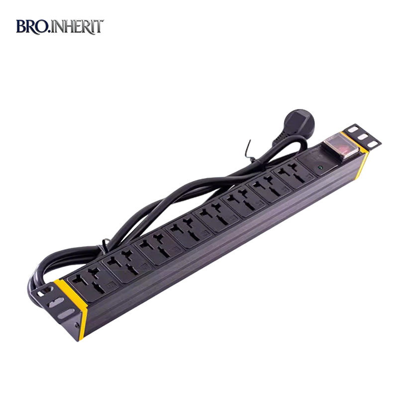 BRO.INHERIT 8位10A三插专用插座带开关排插 PDU-8W-10A