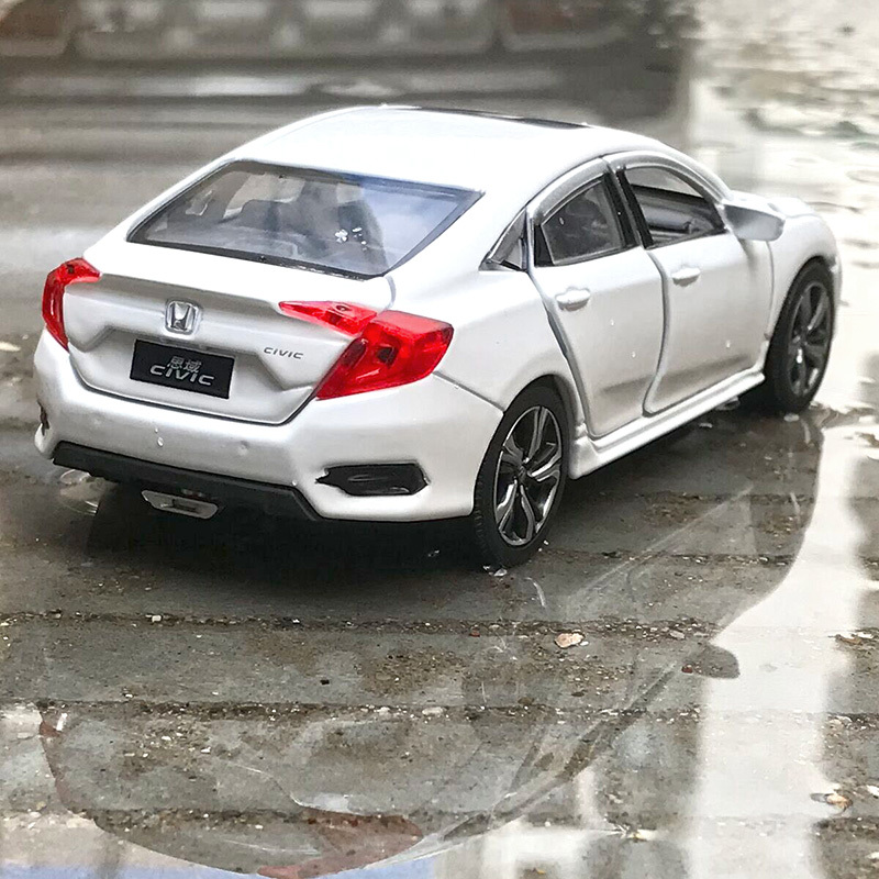 仿真本田Honda思域civic合金车模金属汽车模型摆件玩具车男孩 JK雅阁[黑色款-礼盒装]