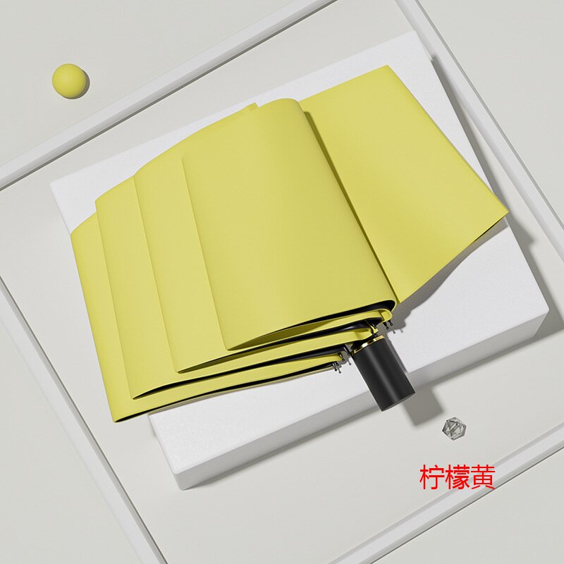 优橙雨伞全自动加大黑胶商务晴雨伞遮阳太阳伞[手动加固款]8骨金柄广告伞可印制LOGO 100把起订高清大图