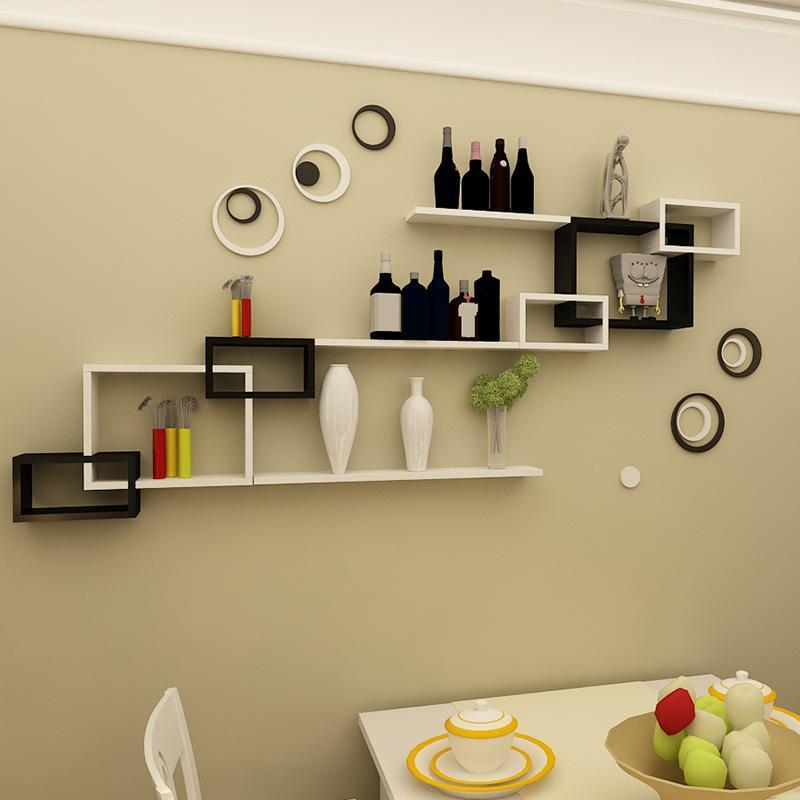 工匠时光简约现代墙上置物架客厅沙发电视背景墙壁柜搁板挂墙架子装饰