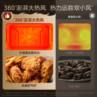 美的(Midea)蒸烤箱一体机嵌入式家用蒸烤箱55L大容量蒸烤一体机 APP智控搪瓷内胆蒸箱烤箱蒸烤炸三合一BS5053