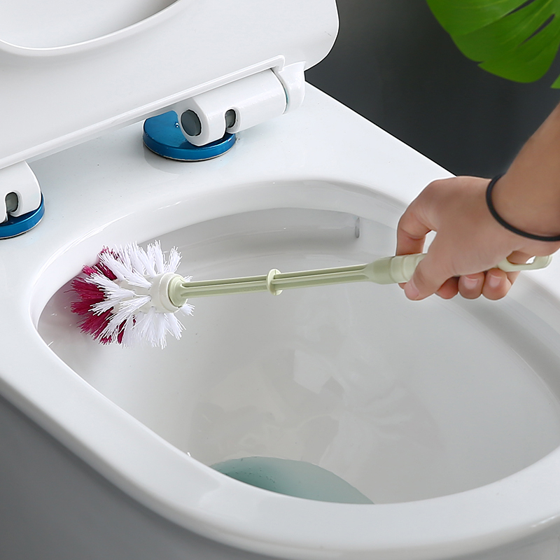 家用素雅马桶刷套装卫生间清洁刷厕所无死角刷子长柄软毛洁厕刷