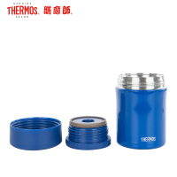 膳魔师(THERMOS)焖烧杯/罐TCLA-470S保温杯饭盒316L不锈钢470ML自带餐具深蓝色DBL家用/通用