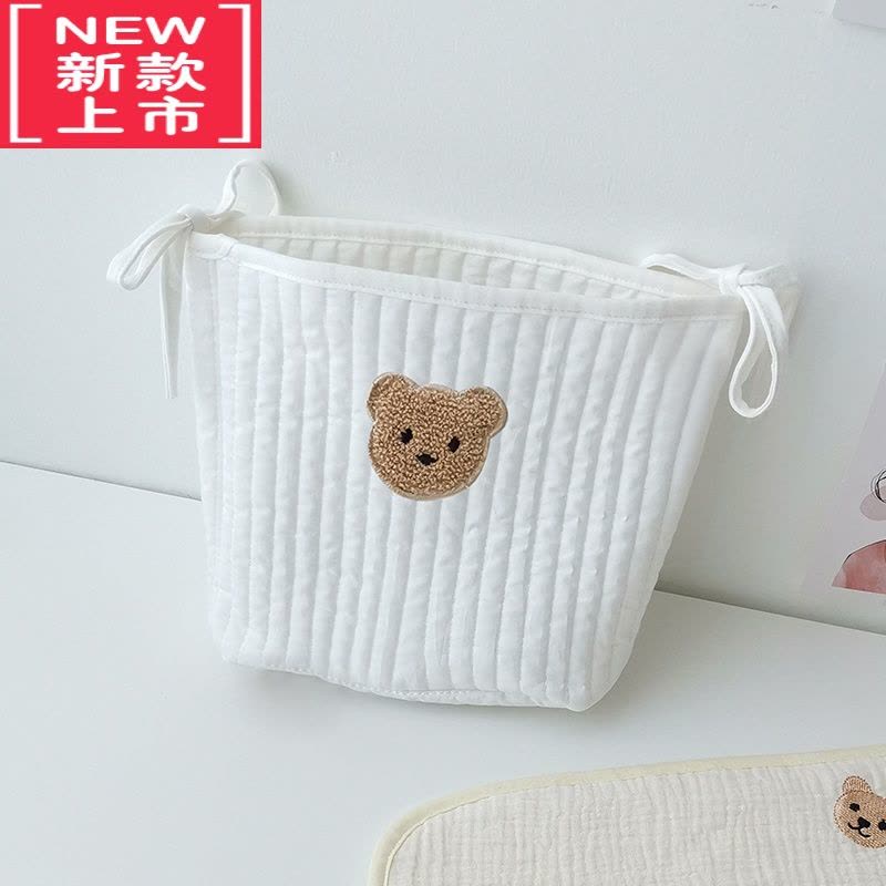 可莉允婴儿床挂袋 床头尿布尿片奶瓶收纳袋宝宝玩具储物袋 婴儿床上用品图片