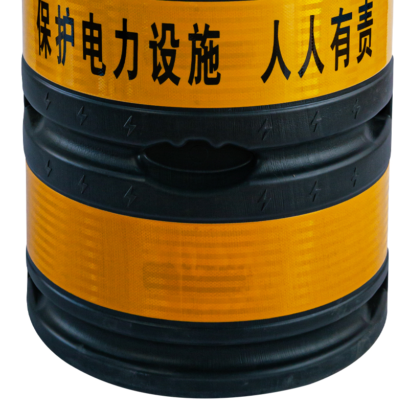 任兴 RX-D005 太阳能警示防撞桶(计价单位:个)黑黄色高清大图