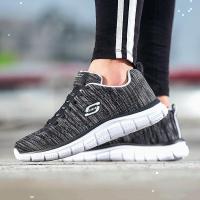 Skechers斯凯奇男鞋休闲鞋新款轻便透气系带舒适运动鞋999731