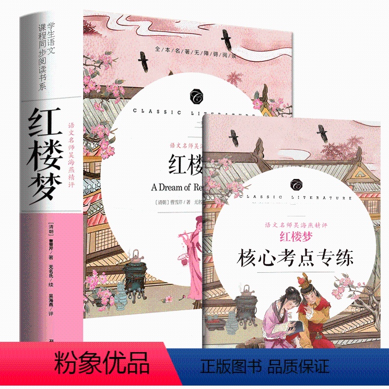 [正版]赠考点120回 红楼梦青少年版初中小学生版原著无删减文言文白话文版高中小学生五六七八九年级课外阅读书籍 精评批