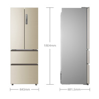 海尔(Haier)329升 法式多门冰箱 双变频1级能效 T·ABT杀菌 三档变温 家用电冰箱 BCD-329WDVL
