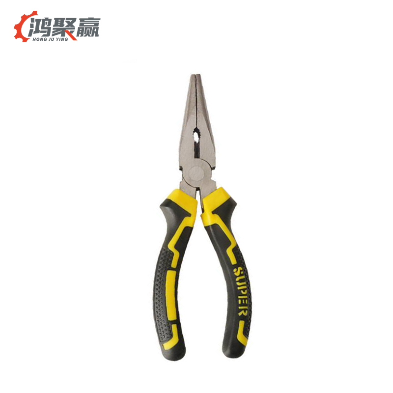 鸿聚赢 尖嘴钳 6寸 黄黑色 把高清大图