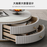 冬熊轻奢进口岩板电视柜茶几组合客厅家用现代简约设计师新款地柜
