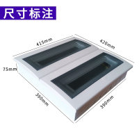 古达豪华型暗装家用强电箱铁底塑面回路箱配电箱开关电源盒PZ30布线箱