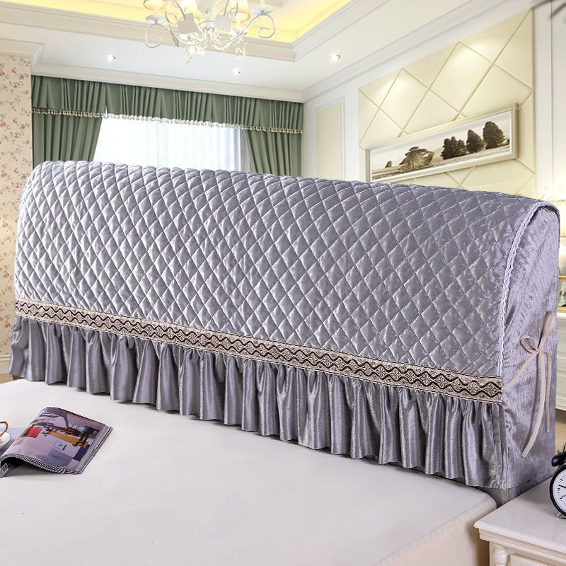 全包床头罩加厚夹棉床头套毛绒防尘保护罩木板欧式皮床床头保护罩典雅