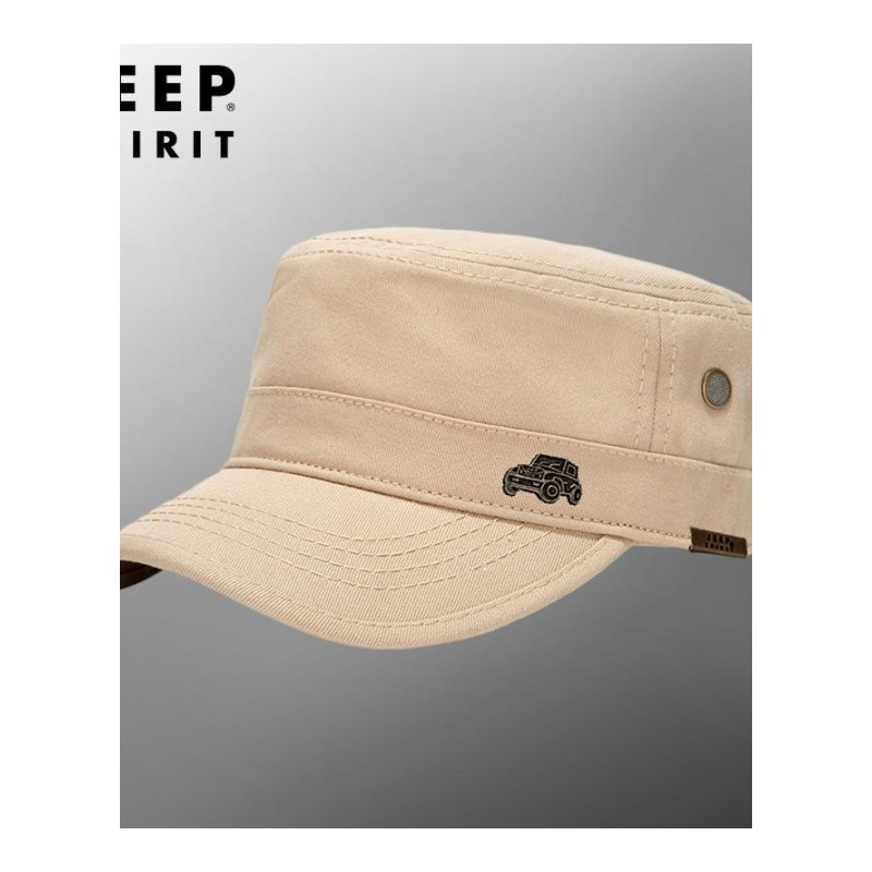 jeep帽子男帽美国高档男士户外休闲高端品牌专柜夏季平顶帽