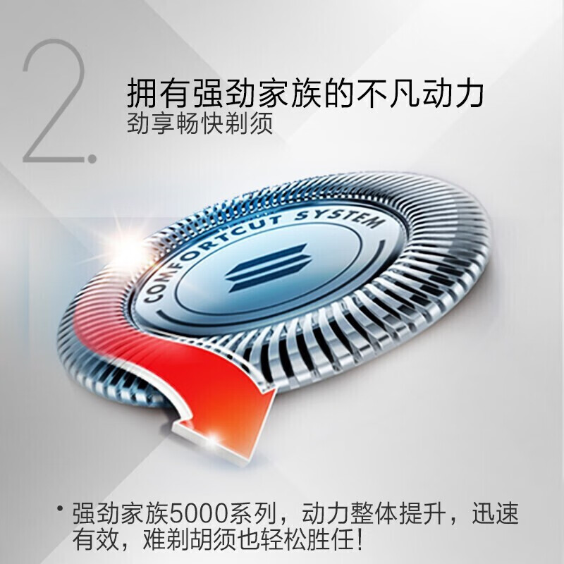 飞利浦(PHILIPS)剃须刀 S5080电动刮胡刀男士胡须刀送男友送父亲高清大图