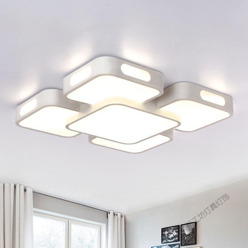 苏宁放心购 凯都 led吸顶灯具套餐 现代简约大厅灯 客厅灯大灯吸顶灯长方形卧室灯房间灯平板灯 餐厅遥控灯饰