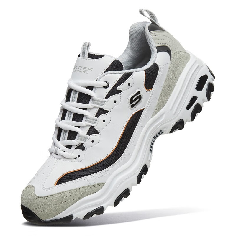 斯凯奇skechers黑白金熊猫鞋丨skechers情侣款运动复古休闲鞋夏季老爹