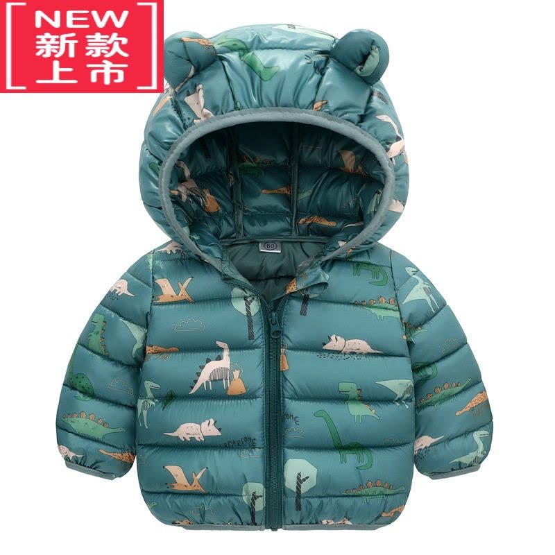 可莉允儿童羽绒棉服男婴儿秋冬季装衣服小女孩宝宝加厚外出棉袄保暧外套图片
