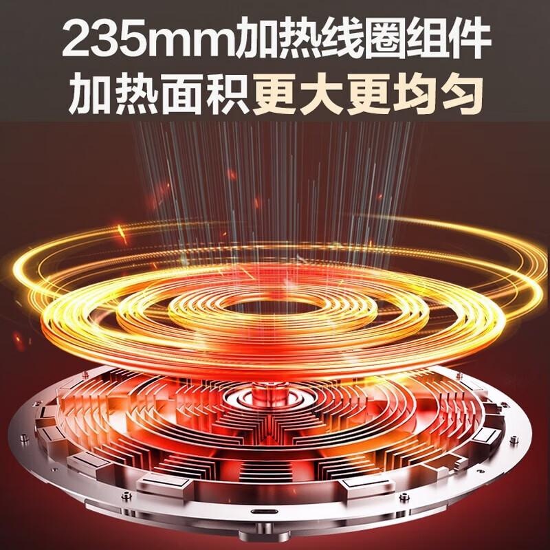 苏泊尔 透彩系列2200W大线圈大火力300W持续小火显影大屏24小时预约电磁炉C22-IA11高清大图