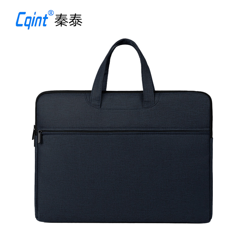 秦泰(Cqint)QT34528 公文包便携手提电脑包 黑色高清大图