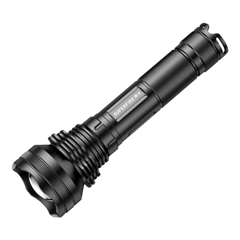 神火l3d手电筒36瓦强光可充电超亮户外探洞远射家用led灯探照灯