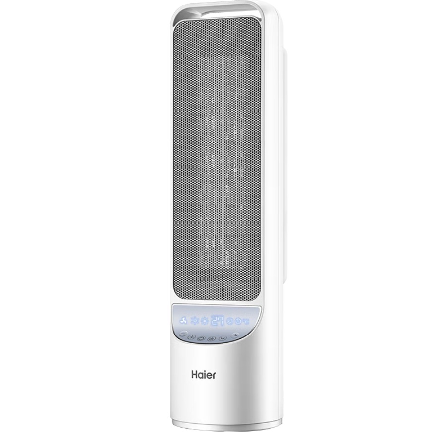 海尔(Haier) 取暖器家用暖风机宿舍冷暖两用电暖器台式省电暖气触控暖风扇办公室遥控定时无光取暖器 遥控款HNS200