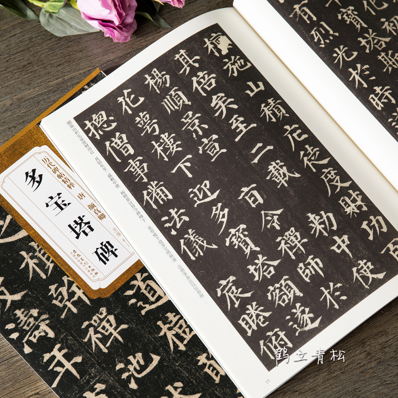 唐颜真卿多宝塔碑原帖 历代碑帖精粹 简体旁注 碑帖楷书毛笔书法字帖 杜浩 多宝塔原贴高清大图
