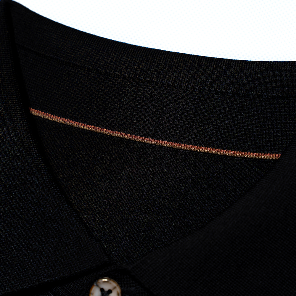 尘界男士POLO衫夏季新款翻领短袖商务休闲纯色T恤上衣高清大图