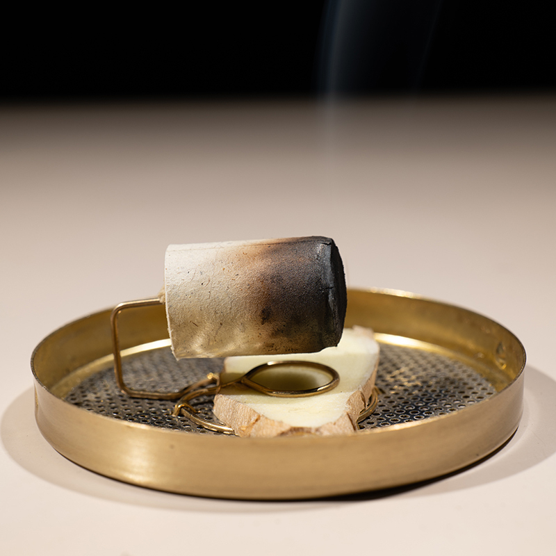 左点 陈艾柱48粒装 家用陈年短艾条 艾草艾叶艾绒柱(铜温灸盒随身灸专用)