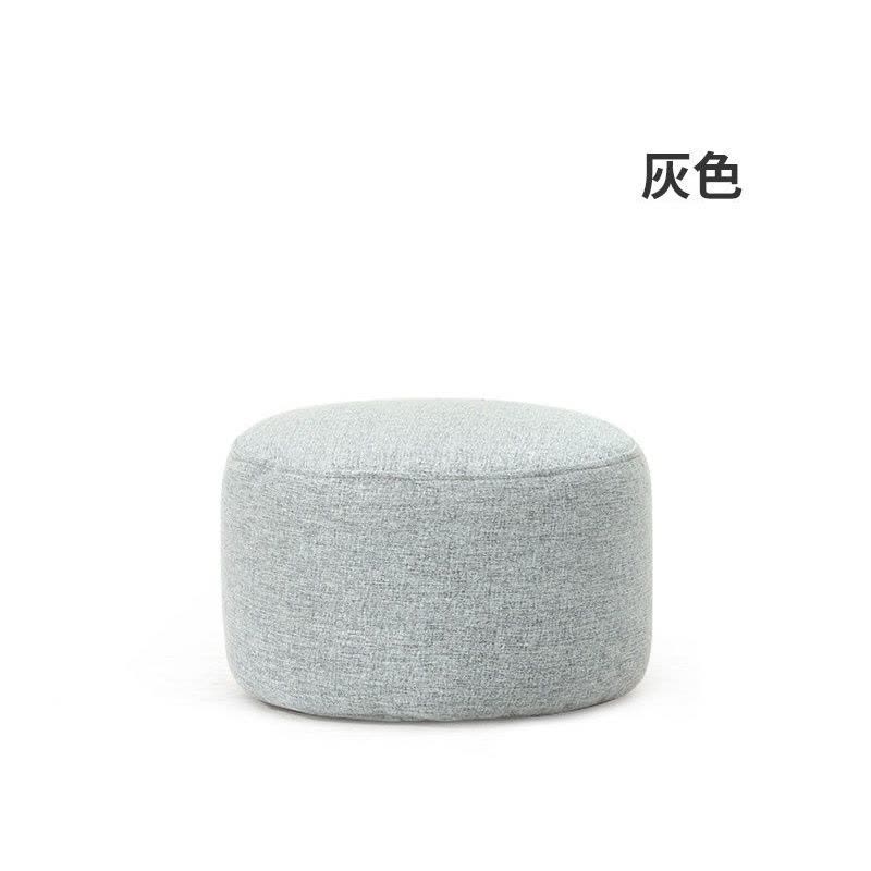 森美人布艺沙发凳家用换鞋凳穿鞋进客厅圆矮凳时尚凳子脚踏小墩子口图片