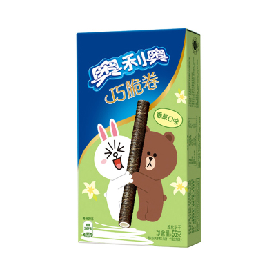 亿滋奥利奥(OREO) 饼干 巧脆卷香草口味55g(新旧包装随机发货)