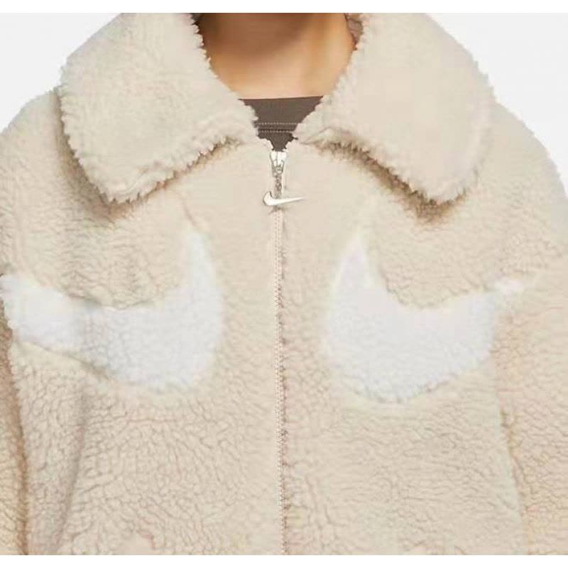 NIKE耐克外套运动休闲羊羔绒保暖女装翻领夹克DD5621-206 Z图片