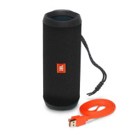 JBL Flip4 音乐万花筒4 蓝牙小音箱 音响 低音炮 防水设计 支持多台串联 便携迷你音响 音箱 炫酷黑