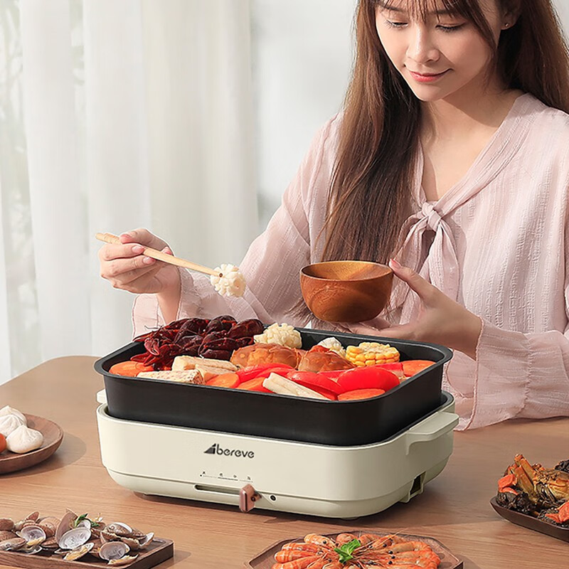艾贝丽多功能料理锅 ABL-LLG27料理锅高清大图