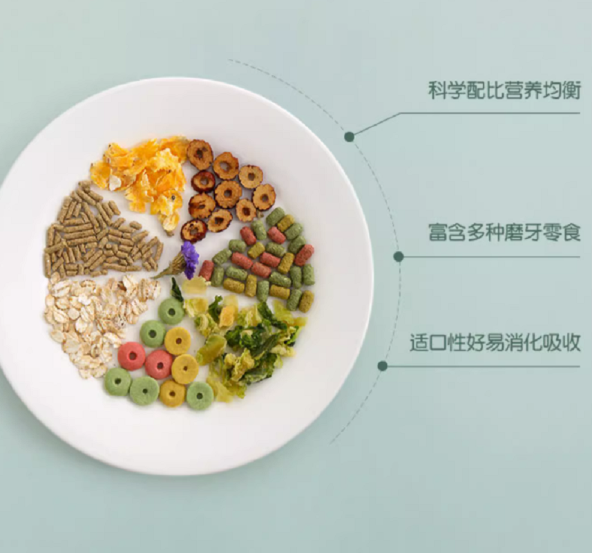 豚鼠天竺鼠荷兰猪专用粮食主粮兔粮兔饲料零食荷兰鼠食物用品5斤高清大图