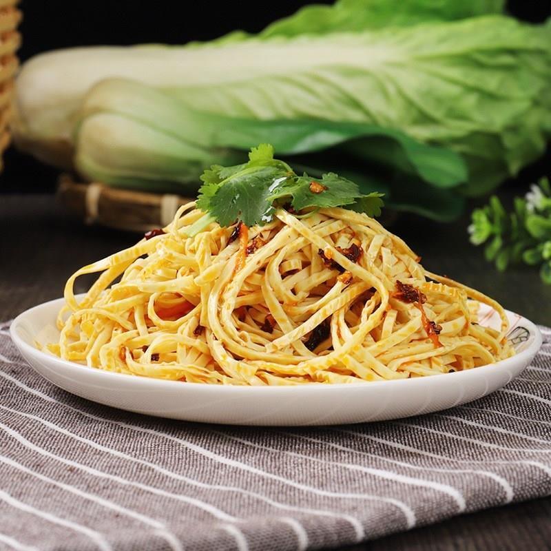 家乡豆制品云丝豆丝豆腐丝干货食材豆油皮凉拌菜大全凉菜500g皮丝