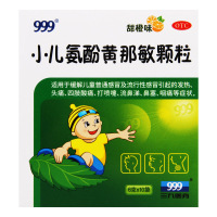 999小儿氨酚黄那敏颗粒6g*10袋/盒发热流涕鼻