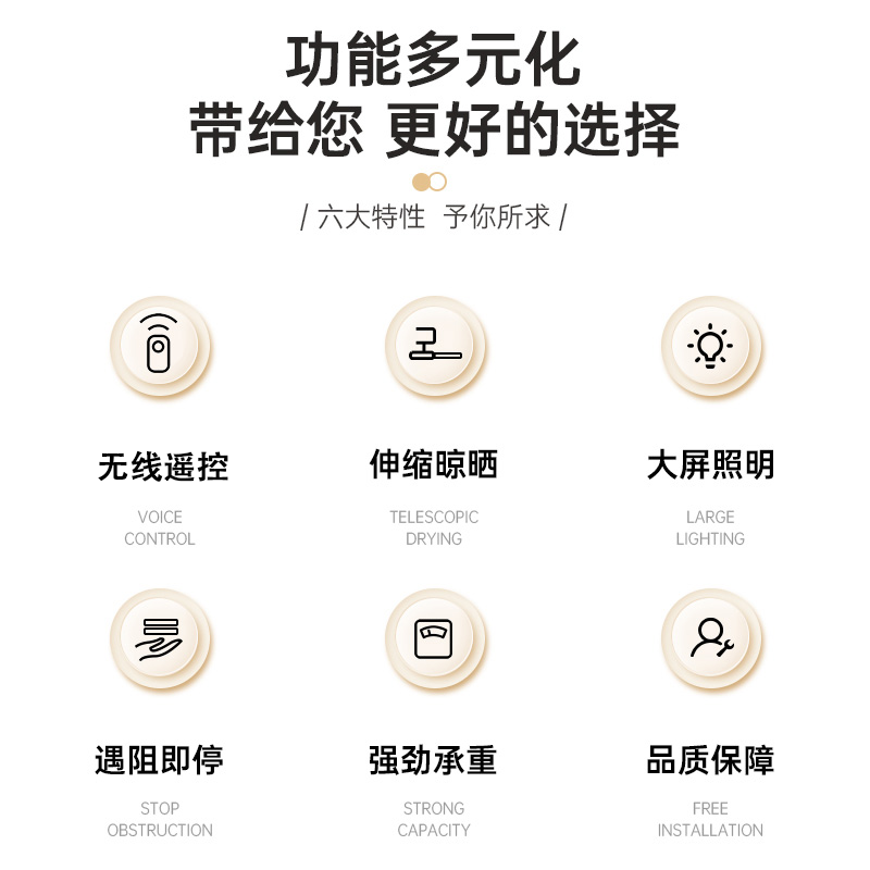 顶固(TopStrong)电动晾衣架P32 轻奢时尚智能伸缩防风晾衣架超薄8.5cm大屏巨亮照明强劲承重 遇阻即停晾衣机高清大图