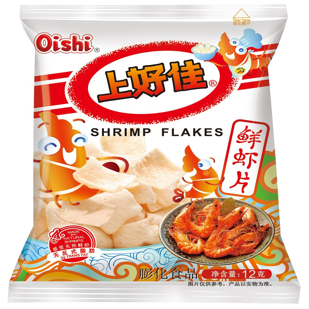 上好佳非油炸鲜虾片15g袋