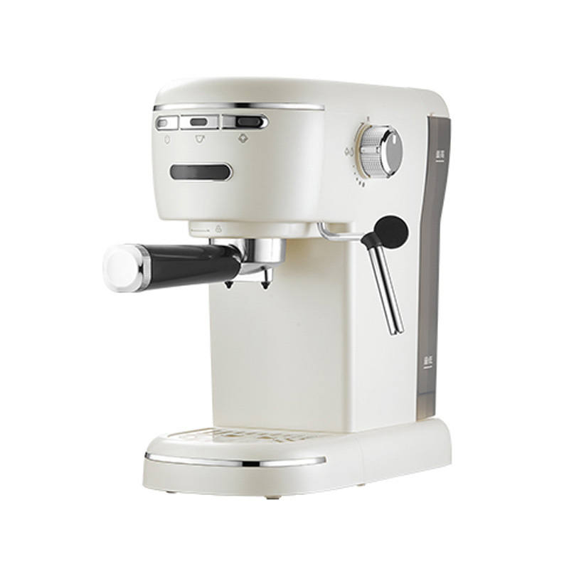 酷迪熊(kudixiong) 意式咖啡机 小型半自动迷你一体打奶泡机 白-310*175*310mm