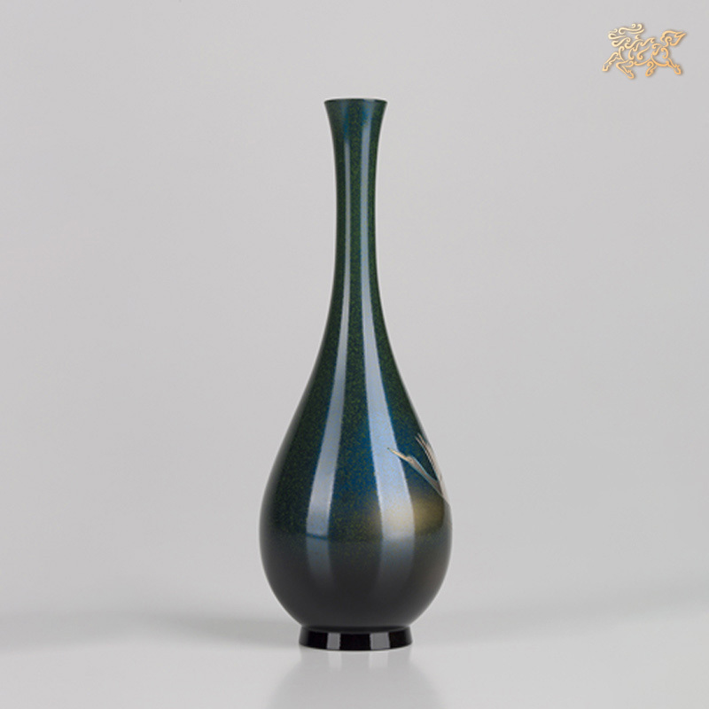 美帮汇全铜摆件《高冈铜器之瑞鹤》铜工艺品 家居饰品花瓶高清大图